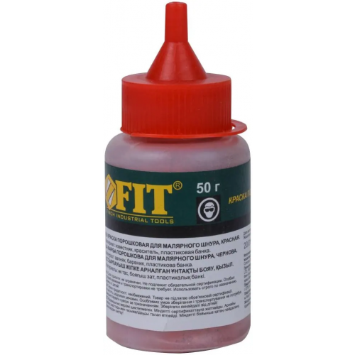 Краска разметочная для ударного шнура Fit Chalk Line Powder 50 г красная