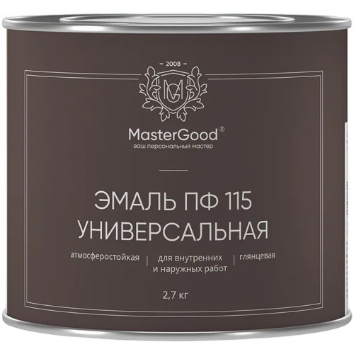 Эмаль универсальная Master Good ПФ 115 2.7 кг желтая