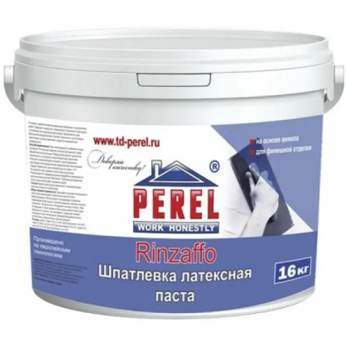 Шпатлевка латексная паста Perel Rinzaffo 16 кг