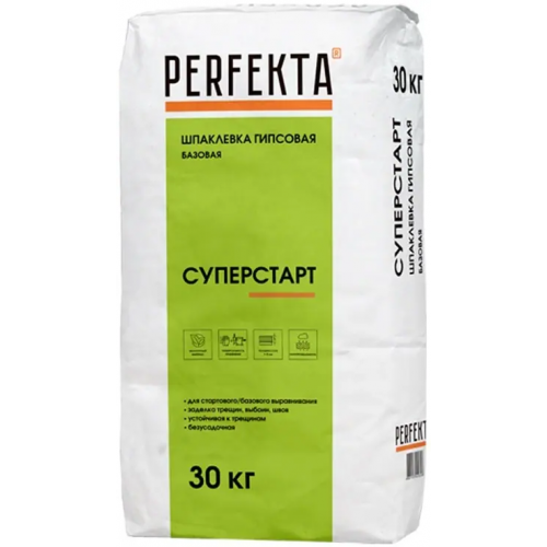Шпаклевка гипсовая базовая Perfekta Суперстарт 30 кг