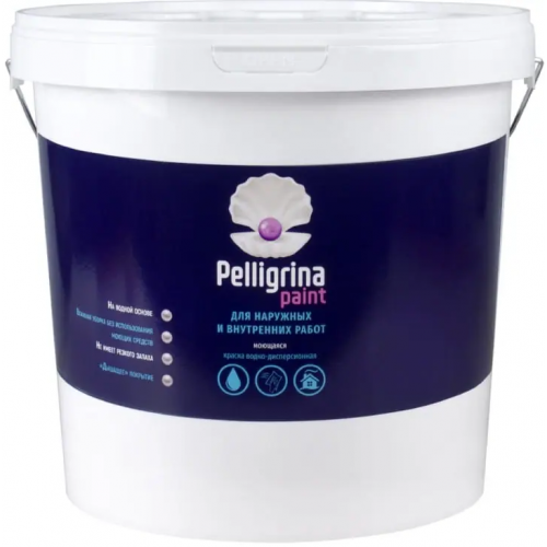 Краска водно дисперсионная моющаяся Pelligrina Paint 25 кг белая