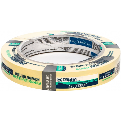 Лента малярная Blue Dolphin Masking Tape 19*50 м