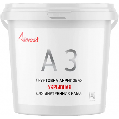 Грунтовка акриловая укрывная Аквест 3 7 кг