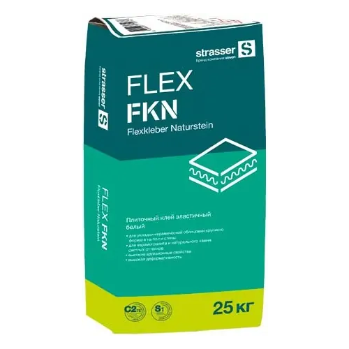 Клей плиточный эластичный Strasser Flex FKN C2 TE S1 25 кг