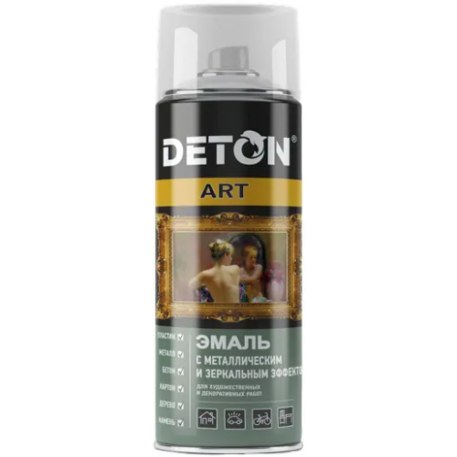 Эмаль с зеркальным и металлическим эффектом Deton Art 520 мл золотой декор