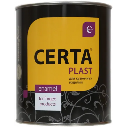 Грунт эмаль 3 в 1 по ржавчине Certa Professional Plast 800 г желтая матовая