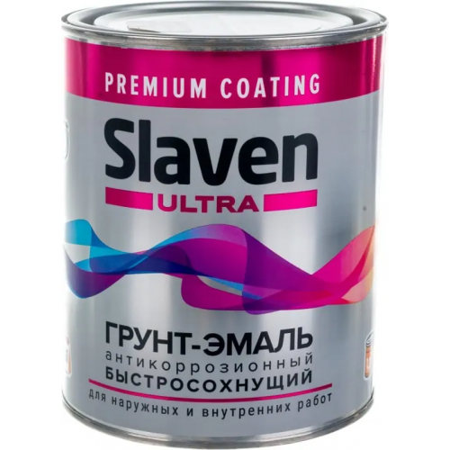 Грунт эмаль антикоррозионный быстросохнущий Slaven Ultra 1.2 кг RAL 9005