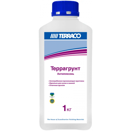 Грунтовка проникающая с антигрибковым эффектом Terraco Alc Primer 1 кг