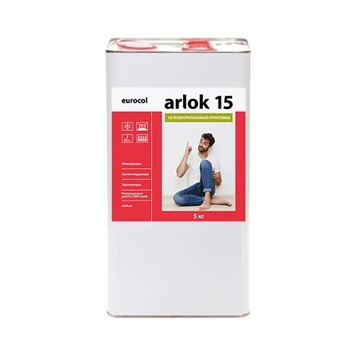 Грунтовка изолирующая однокомпонетная полиуретановая Forbo Eurocol Arlok 15 5 кг коричневая