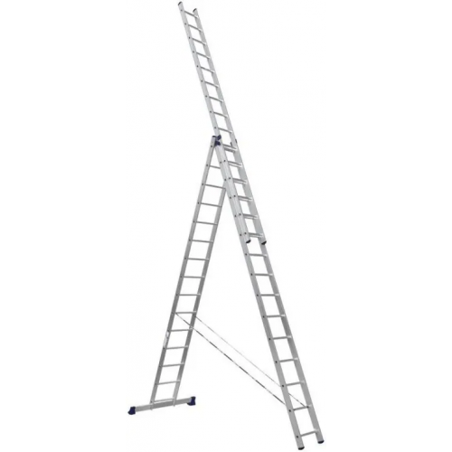 Лестница алюминиевая трехсекционная Geva Стандарт 10.95 м /3 * 15 ст