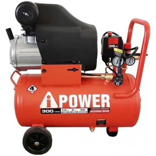 Компрессор поршневой масляный A-Ipower AC300/24D 1500 Вт