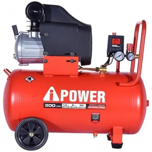 Компрессор поршневой масляный A-Ipower AC300/50D 1500 Вт