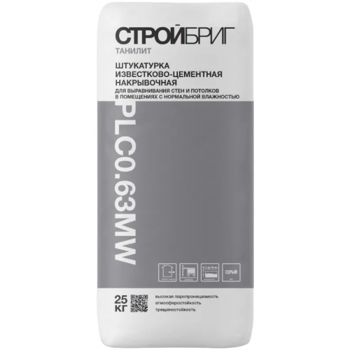 Штукатурка известково цементная Стройбриг Танилит PLC 0.63 MW 25 кг