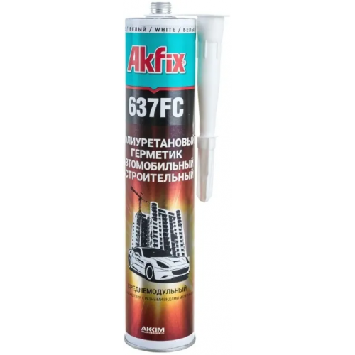 Герметик полиуретановый универсальный Akfix 637FC Fast Curing 310 мл белый