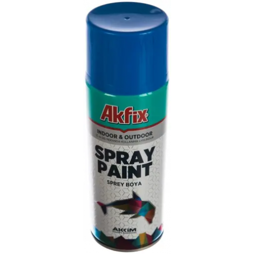 Краска акриловая аэрозольная Akfix Spray Paint 400 мл синяя RAL 5017 глянцевая 80°C