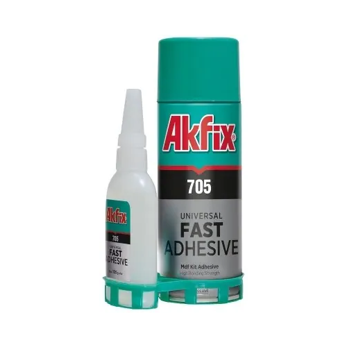 Экспресс клей активаторного типа Akfix 705 100 г клей 100 г + аэрозоль активатор 400 мл