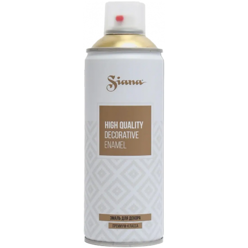 Эмаль аэрозольная Certa Siana High Quality Decorative Enamel 520 мл зеркальное золото