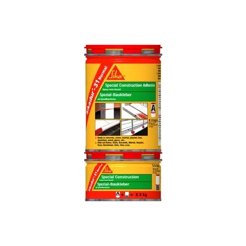 Двухкомпонентный тиксотропный эпоксидный клей Sika dur 31 CF Normal 2 комп тиксотропный эпоксидный клей 6 кг 4 кг + 2 кг