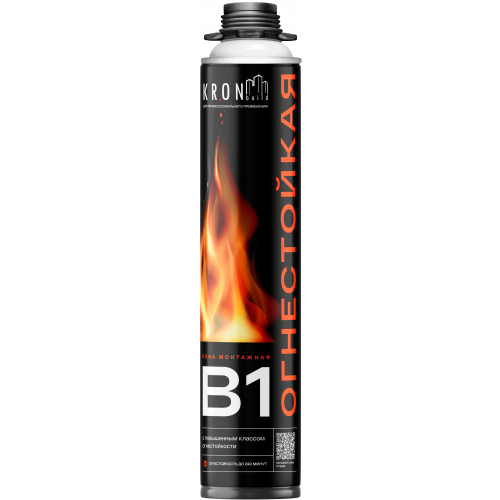 Монтажная пена огнестойкая Kronbuild B1 850 мл