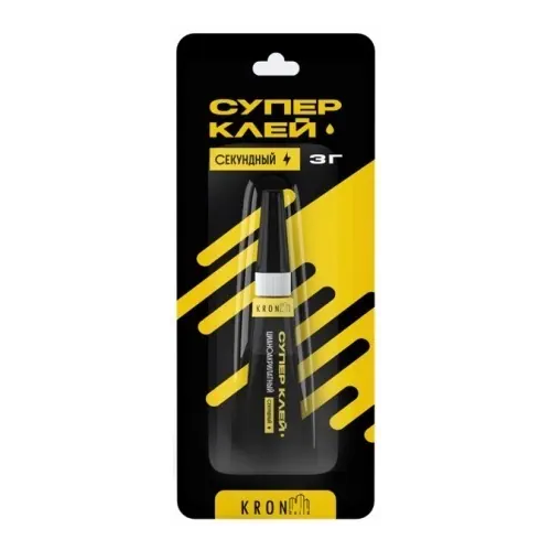 Супер клей гель цианоакрилатный секундный Kronbuild 3 г