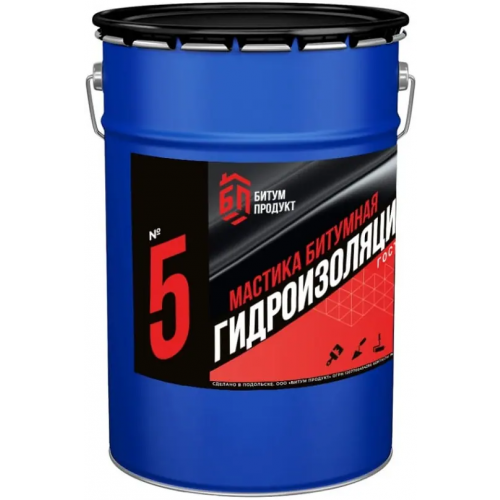 Мастика битумная гидроизоляционная Битум Продукт №5 5 кг