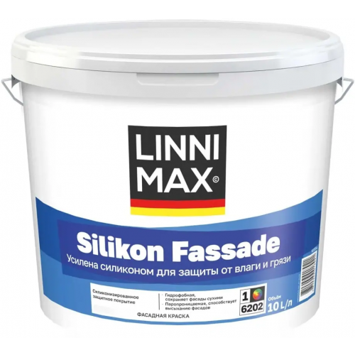 Краска силикат модифицированная для наружных работ Linnimax Silikat Fassade 10 л