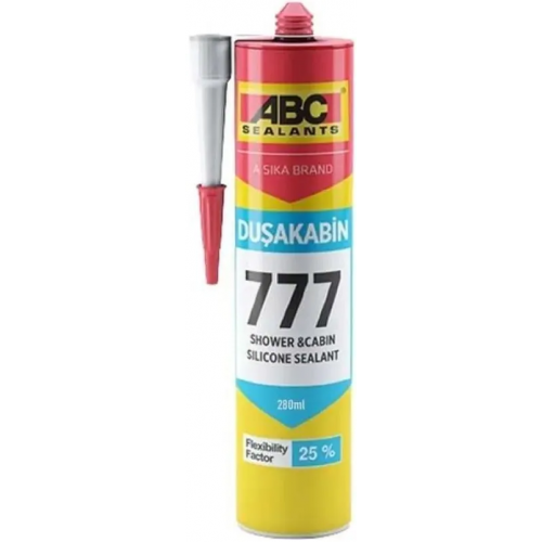 Герметик силиконовый санитарный ABC Sealants 777 Shover & Cabinet 280 мл бесцветный