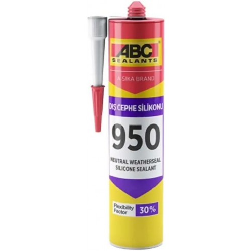 Герметик силиконовый нейтральный ABC Sealants 950 Neutral 280 мл белый