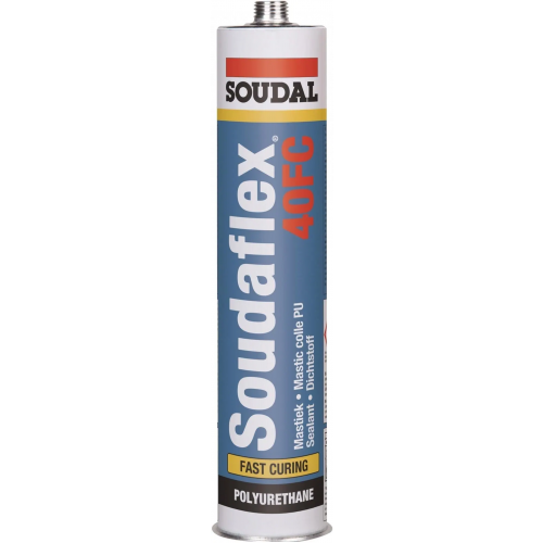 Полиуретановый клей герметик Soudal Flex PU 40 / Soudaflex 40 FC 310 мл серый