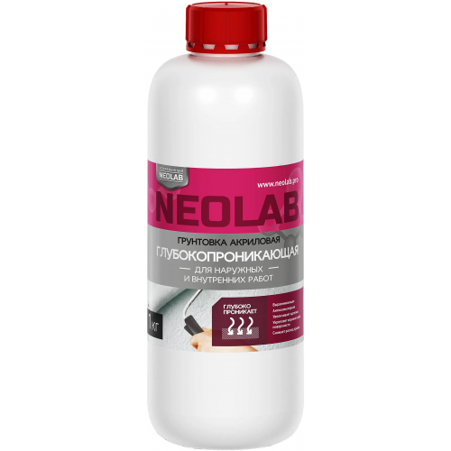 Грунтовка акриловая глубокопроникающая Neolab 1 кг