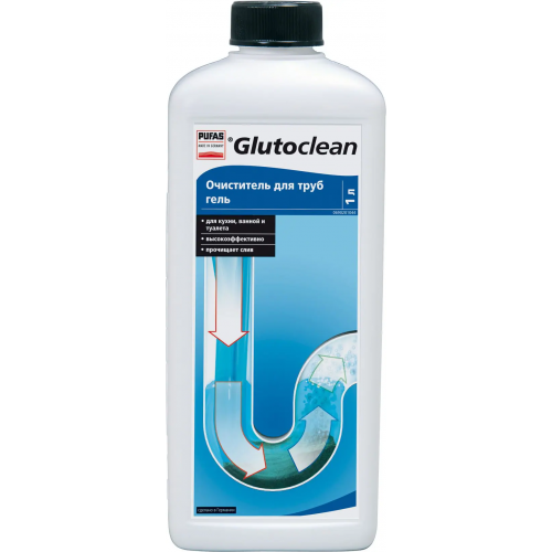 Очиститель для труб гель Пуфас Glutoclean Rohr Frei Gel 1 л