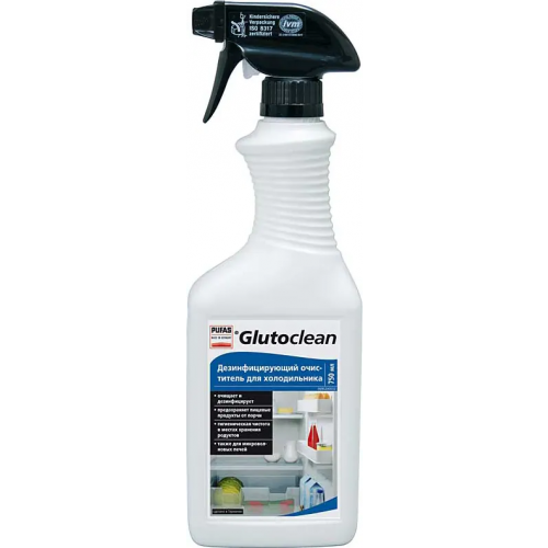 Дезинфицирующий очиститель для холодильника Пуфас Glutoclean Kuhlschrank Hygiene Reiniger 750 мл