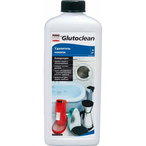 Удалитель накипи концентрат Пуфас Glutoclean Gerate Entkalker 1 л