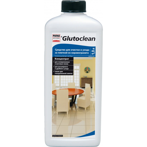 Средство для очистки и ухода за плиткой из керамогранита Пуфас Glutoclean Feinsteinzeug Reiniger und Pflege 1 л