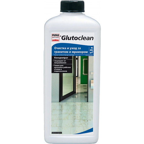 Очистка и уход за гранитом и мрамором концентрат Пуфас Glutoclean Marmor und Granit Reiniger und Pflege 1 л