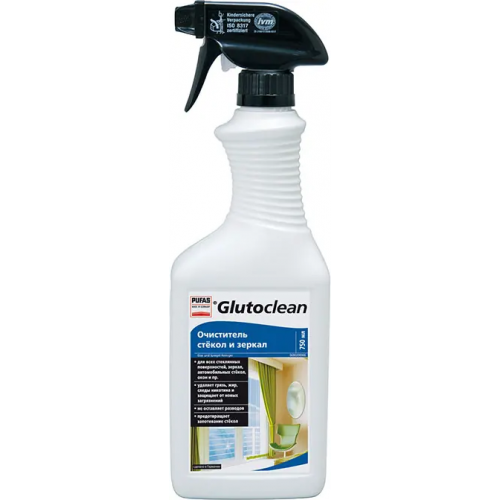 Очиститель стекол и зеркал Пуфас Glutoclean Glas und Spiegelreiniger 750 мл