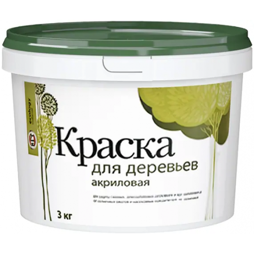 Краска для деревьев акриловая ВГТ ВД АК 1180 1.5 кг белая