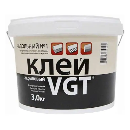 Клей акриловый ВГТ Напольный №1 Эконом 3 кг