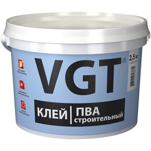 Клей ВГТ ПВА Строительный 2.5 кг