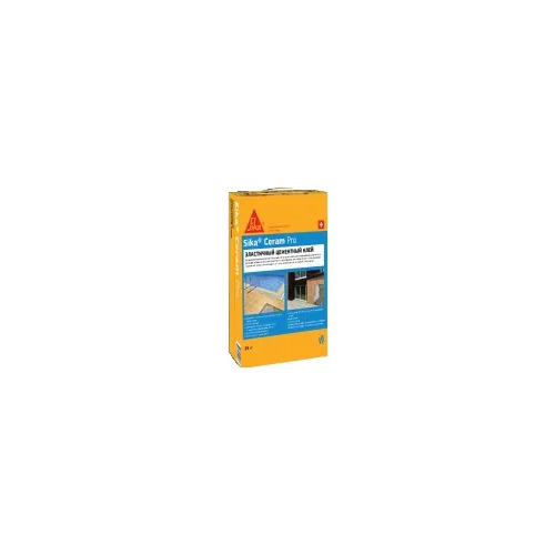Высококачественный эластичный цементный плиточный клей Sika ceram Pro 25 кг