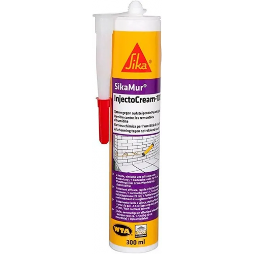 Инъекционная гидроизоляция на основе силана Sika mur Injectocream 100 300 мл