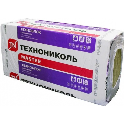 Каменная вата Технониколь Master Техноблок Стандарт 0.6*1.2 м/80 мм 6 плит