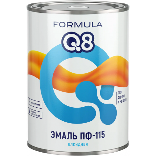 Эмаль алкидная Formula Q8 ПФ 115 1.9 кг белая