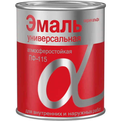 Эмаль универсальная атмосферостойкая Алфавит ПФ 115 900 г салатная глянцевая