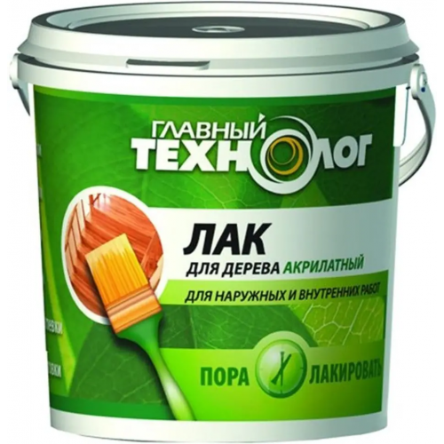 Лак для дерева акрилатный Главный Технолог 500 мл бук