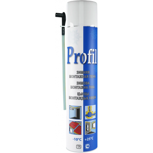 Монтажная пена Soudal Profil 625 мл ручная зимняя 45 л бытовая