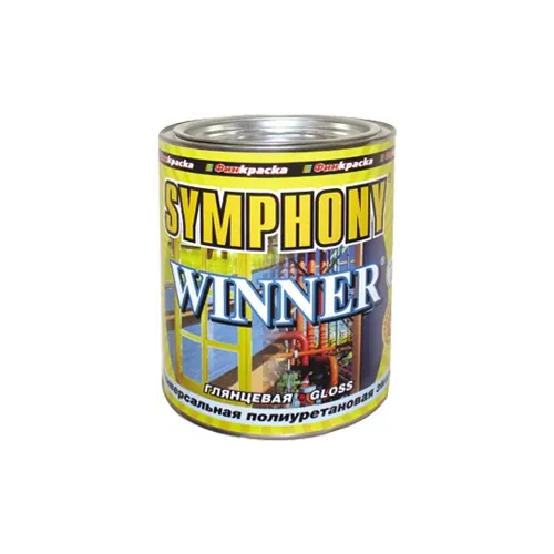 Универсальная полиуретановая эмаль Финкраска Симфония Winner 1 л белая