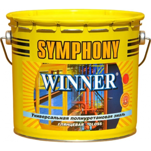 Универсальная полиуретановая эмаль Финкраска Симфония Winner 3 л белая