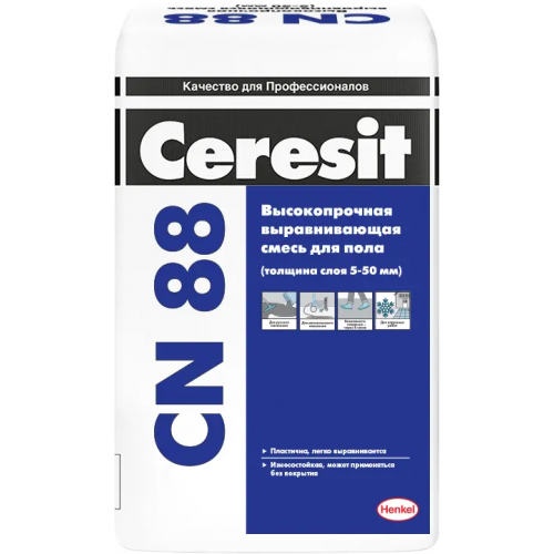 Выравнивающая смесь высокопрочная Ceresit CN 88 25 кг