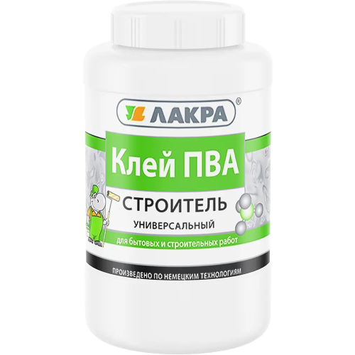 Клей универсальный Лакра ПВА Строитель 4 кг